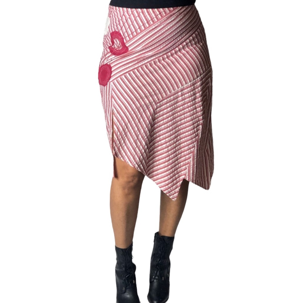 PARALLEL Skirt, Red and White Size 10/12 EUC
